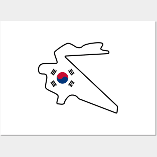 Korea International Circuit [flag] Posters and Art